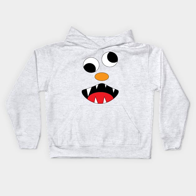 Silly Monster Face T-Shirt | Crazy Eyes Kids Hoodie by TeesByJay